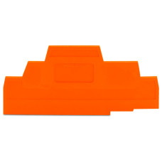 End and intermediate plate, 2.5 mm thick, orange