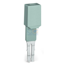 Test plug adapter, 8.3 mm wide, for 4 mm &Oslash; test plugs, gray