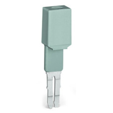 Test plug adapter, 8.3 mm wide, for 4 mm Ø test plugs, gray