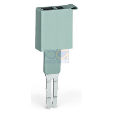 Test plug, 6 mm wide, Nominal current 24 A, gray