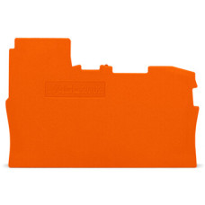 End and intermediate plate, 0.8 mm thick, orange