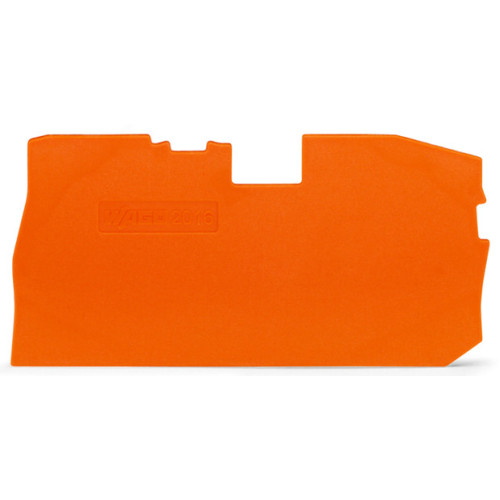 End and intermediate plate, 1 mm thick, orange