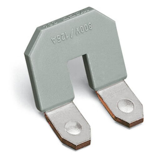 Jumper, for conductor entry, 2-way, gray