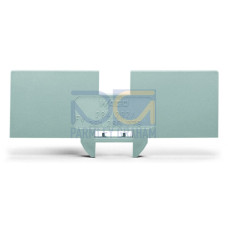 Step-down cover plate, 1 mm thick, for 2-, 3- and 4-conductor terminal blocks, gray