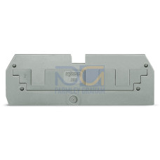 Step-down cover plate, 1 mm thick, in connection with 3-conductor 282-681 terminal blocks, gray