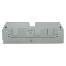 Step-down cover plate, 1 mm thick, in connection with 3-conductor 282-681 terminal blocks, gray