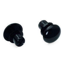Fixing pin, 6 mm dia, for 2.5 ... 4.0 mm mounting plates, Plastic, black