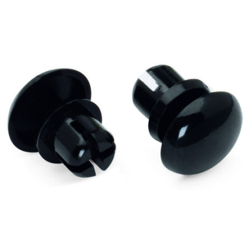 Fixing pin, 5 mm &Oslash;, for 1.5 ... 2.5 mm mounting plates, Plastic, black