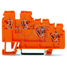 3-conductor sensor/actuator terminal block, with colored conductor entries, 2.5 mm&sup2;, orange