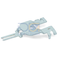 Shield connecting plate, 3-pole, for sockets and plugs, silver-colored