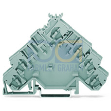 Spacer, same profile as 4-conductor sensor terminal blocks, 3-conductor sensor terminal blocks with ground contact or appropriate actuator terminal blo