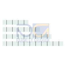 Marking strips, not stretchable, snap-on type, white