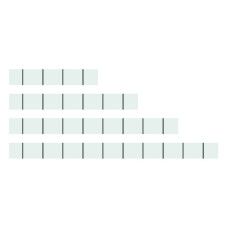 Marking strips, cut to a defined length, not stretchable, plain, snap-on type