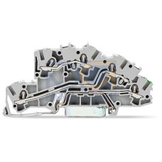 Multilevel installation terminal block, with operating slots, 2.5 mm&sup2;, gray