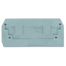 End and intermediate plate, 2.5 mm thick, gray