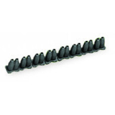 Insulation stop, 0.25 - 0.5 mm "s+f-st", 8 pieces/strip, dark gray