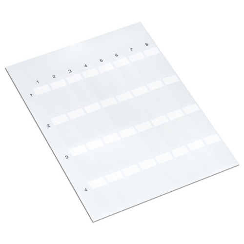 Self-laminating labels, white