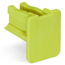 Finger guard, touchproof cover protects unused conductor entries, for 35 mm² high-current tbs, yellow