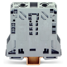 2-Conductor Through Terminal Block, Gray
