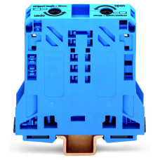 2-Conductor Through Terminal Block, Blue