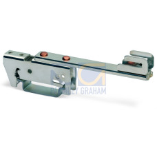 Busbar carrier, for busbars Cu 10 mm x 3 mm, single side, straight, silver-colored