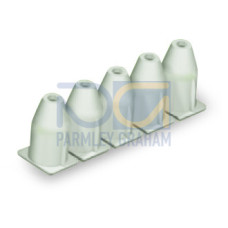 Insulation stop, 0.08 - 0.2 mm&sup2; "s" (0.14 mm&sup2; "f-st"), 5 pieces/strip, white