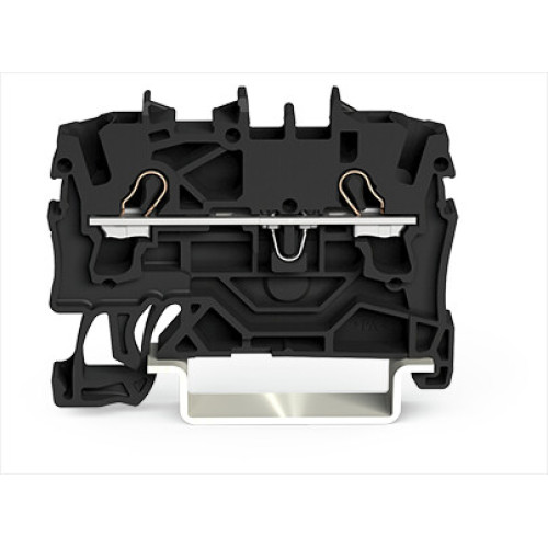 2-conductor through terminal block, 2.5 mm&sup2;, suitable for Ex e II applications, black