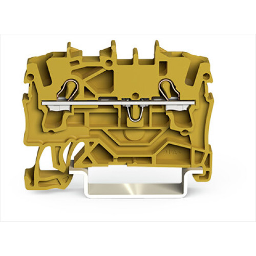2-conductor through terminal block, 2.5 mm&sup2;, suitable for Ex e II applications, yellow