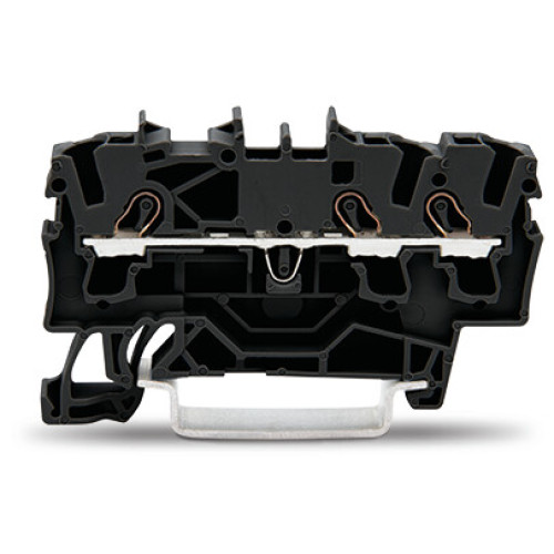 3-conductor through terminal block, 2.5 mm&sup2;, suitable for Ex e II applications, black