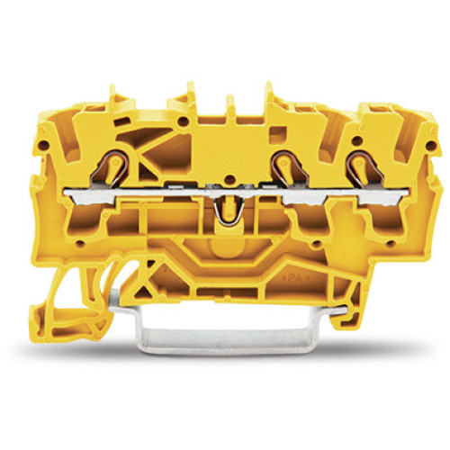 3-conductor through terminal block, 2.5 mm&sup2;, suitable for Ex e II applications, yellow