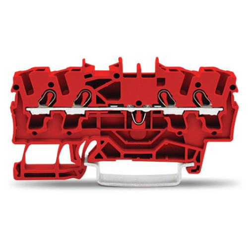 4-conductor through terminal block, 2.5 mm&sup2;, suitable for Ex e II applications, red