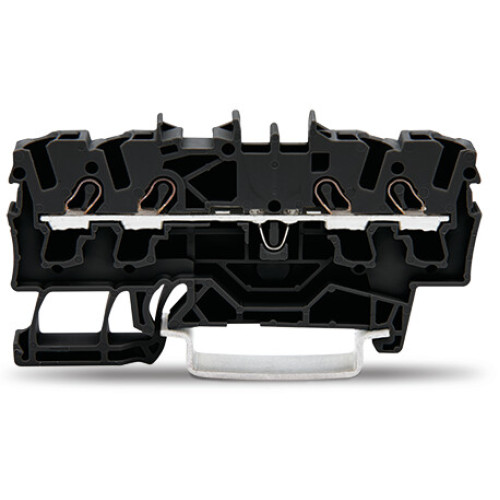 4-conductor through terminal block, 2.5 mm&sup2;, suitable for Ex e II applications, black