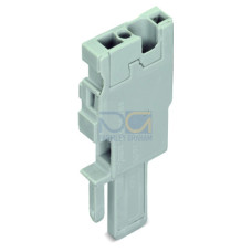 Start module for 1-conductor female connector, CAGE CLAMP&reg;, 4 mm&sup2;, gray
