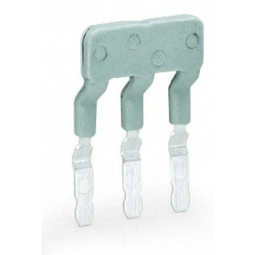 Jumper, for conductor entry, 3-way, gray