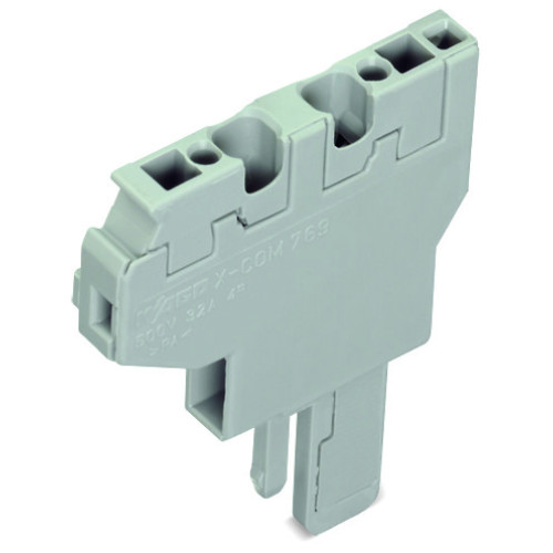 Start module for 2-conductor female connector, CAGE CLAMP&reg;, 4 mm&sup2;, gray