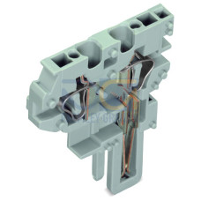 Center module for 2-conductor female connector, CAGE CLAMP&reg;, 4 mm&sup2;, gray