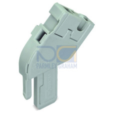 Start module for 1-conductor female connector,  angled, CAGE CLAMP&reg;, 4 mm&sup2;, gray