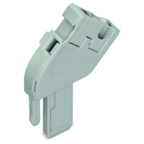 Start module for 1-conductor female connector,  angled, CAGE CLAMP&reg;, 4 mm&sup2;, gray