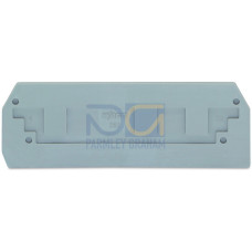 End and intermediate plate, 2.5 mm thick, gray