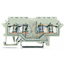 Double potential terminal block, 2.5 mm&sup2;, suitable for Ex e II applications, light gray