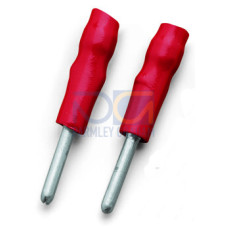 Test socket, insulated, 2 mm &Oslash;, red