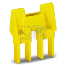 Coupling device, mechanically locks multiple links, 2-way, yellow