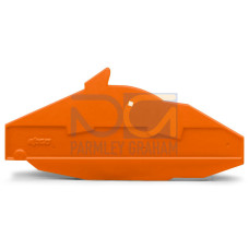 End and separator plate, for 2-conductor longitudinal switching disconnect terminal block, 1.5 mm thick, gray