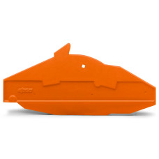 End and separator plate, for 2-conductor longitudinal switching disconnect terminal block, 1.5 mm thick, gray