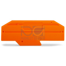 End plate, 2 mm thick, gray