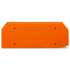 End and intermediate plate, 4 mm thick, gray