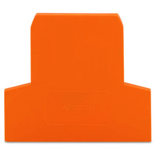End and intermediate plate, 2.5 mm thick, orange