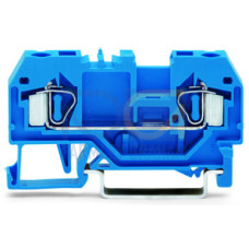 2-conductor through terminal block, 4 mm&sup2;, suitable for Ex i applications, blue