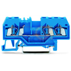 3-conductor through terminal block, 2.5 mm&sup2;, suitable for Ex i applications, blue