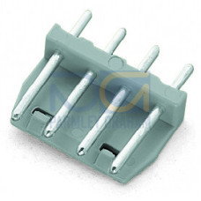 THT pin strip, Locking lever, Pin spacing 3.5 mm, gray